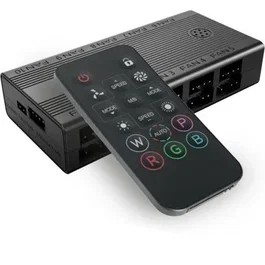 Mars Gaming MF-HUB Controladora Hub A-RGB con Mando a Distancia Negro